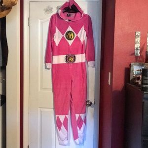 Pink Power Ranger Onesie PJs